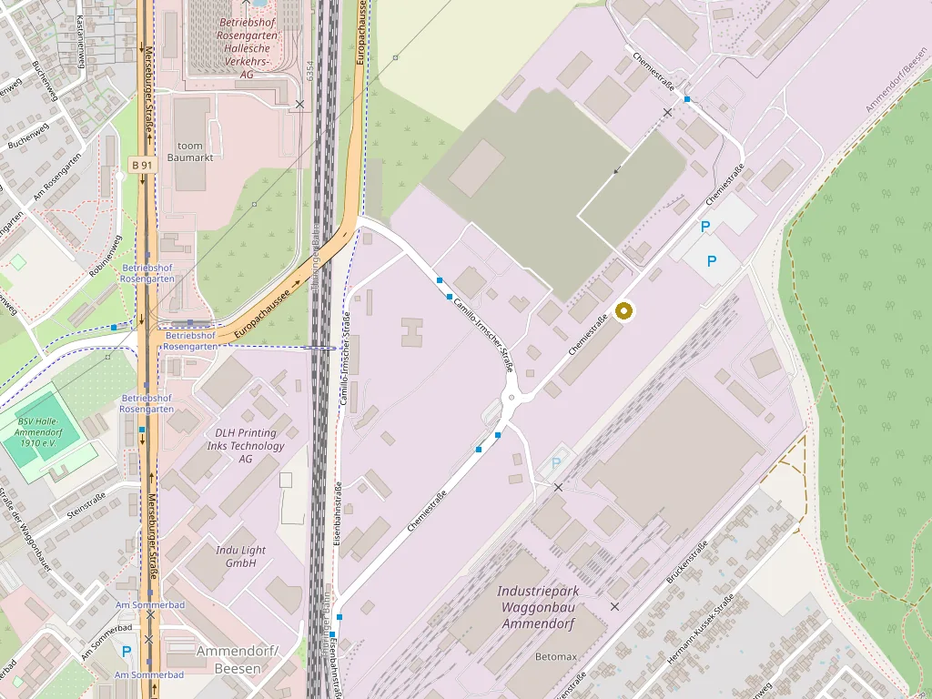 Lageplan: Chemiestraße 12, 06132 Halle (Saale)