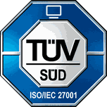 TÜV Süd, zertifiziert nach ISO/IEC 27001