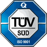 TÜV Süd, zertifiziert nach ISO 9001
